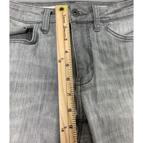 Pilcro and Letterpress Anthropology Jeans Womens 27 Gray Hi Rise Skinny Stretch - Picture 8 of 11